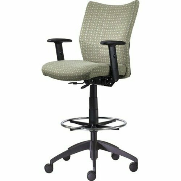 9To5 Seating DRAFTING STOOL, ADJ ARM NTF2366P1A8B1ON